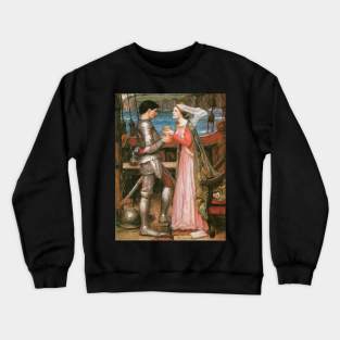 Tristan and Isolde by John William Waterhouse Crewneck Sweatshirt